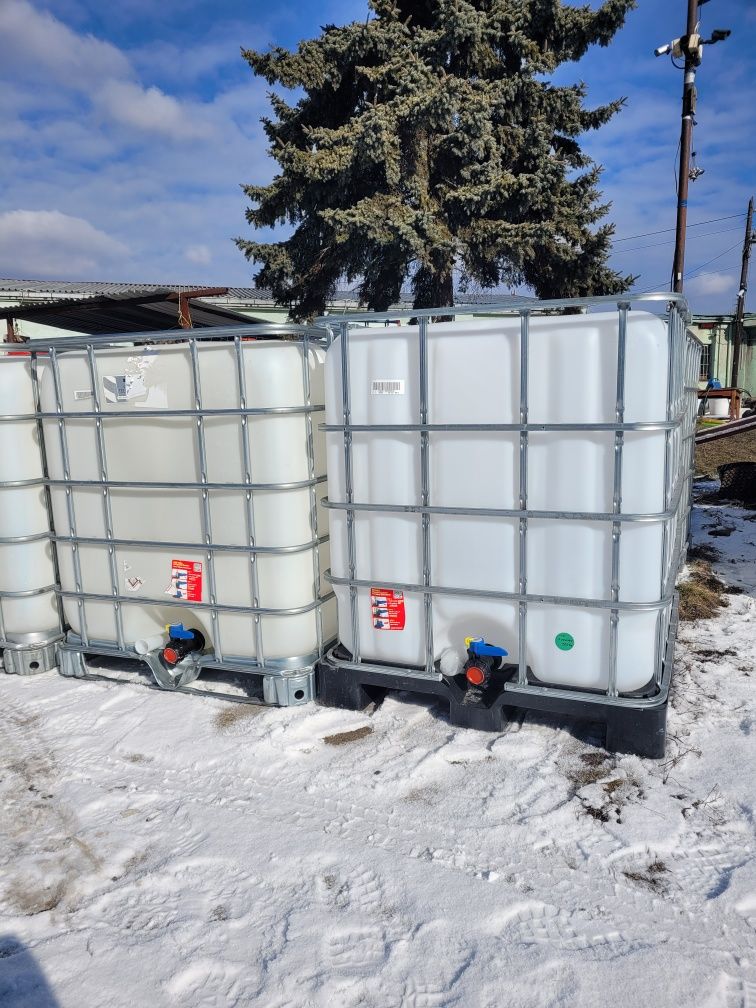 Mauzer Pojemnik na wodę IBC 1000l paleta metalowa plastikowa