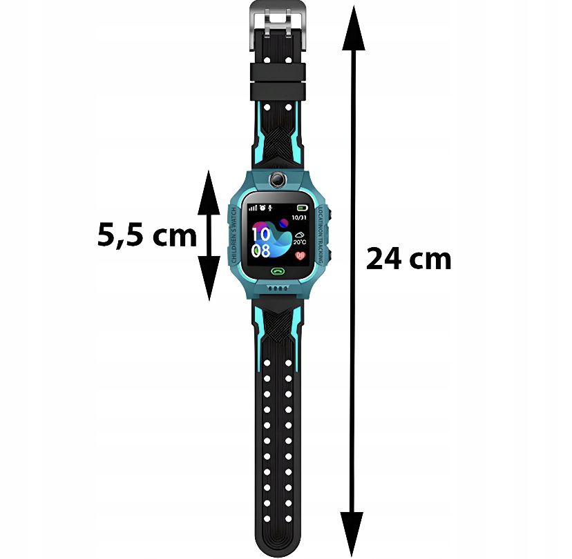 Smartwatch zegarek dla dzieci lokalizator GPS SOS LATARKA