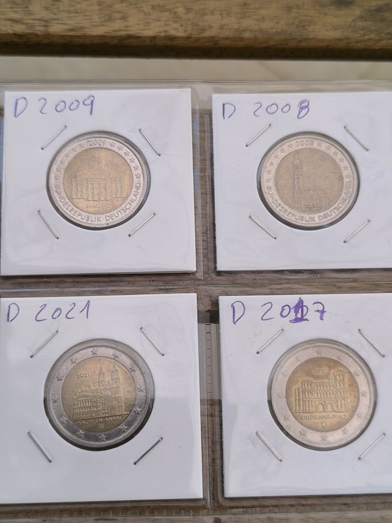 Moedas 2 euros      .