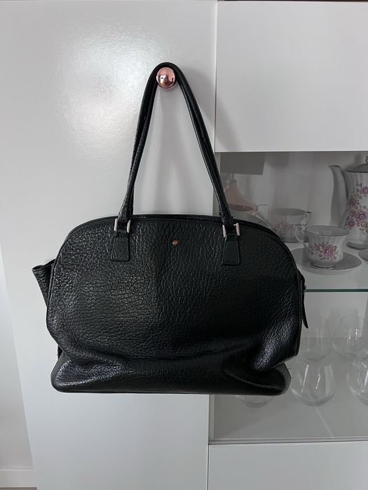 Skórzana torebka czarna shopperka Batycki skóra