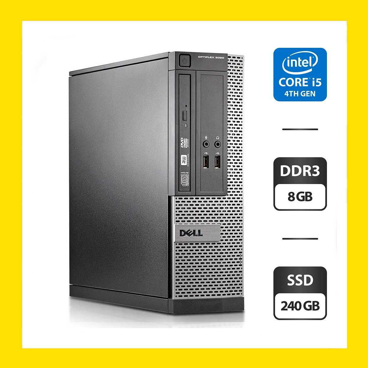 Комп'ютер Dell 3020 SFF/Core i5/8GB DDR3/240GB SSD/HD 4600/DVD-ROM