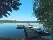 domek, dom nad samym jeziorem Mazury  WOLNE TERMINY