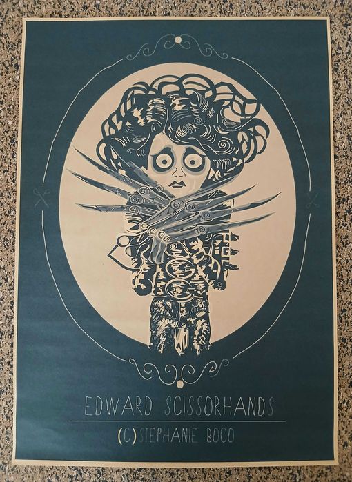 Poster - Edward Scissorhands (papel kraft,  30x42 cm)