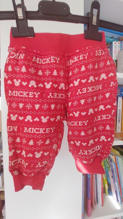 Spodnie niemowlak Mickey Disney baby 62 Smyk nowe