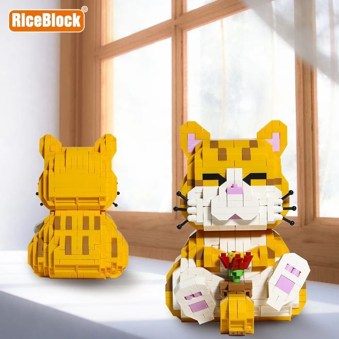 Klocki Kot kotek klocki 3D konstrukcyjne w pudełku 834 elementy 24h