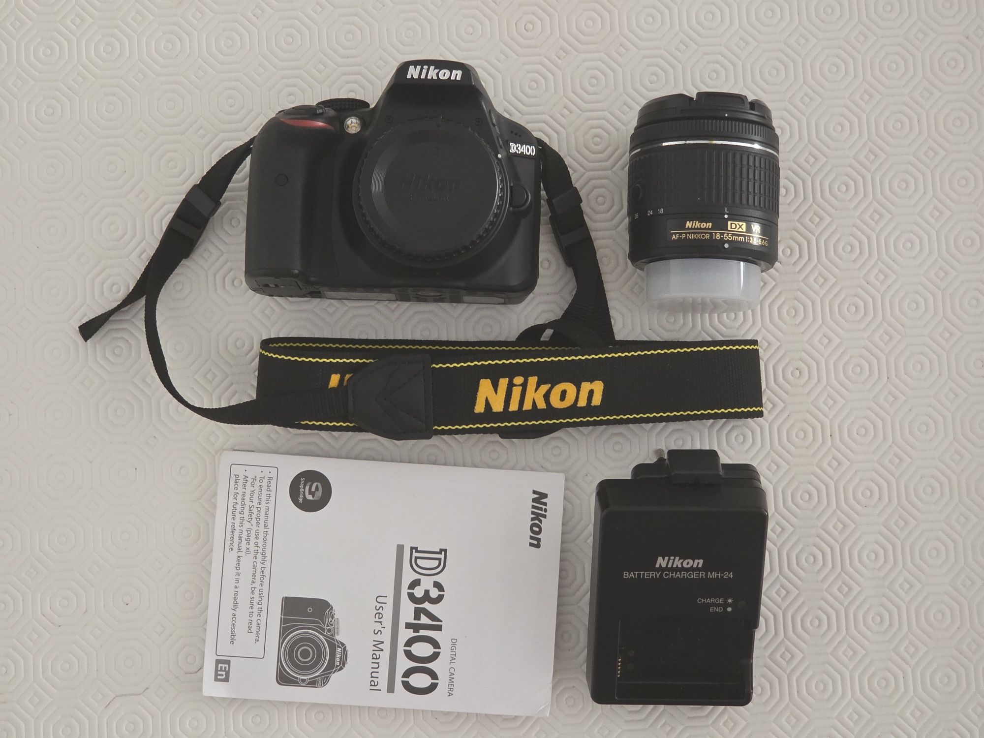 Nikon D3400 e objetiva 18-55 AF-P VR
