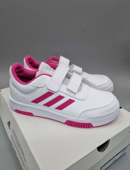 Кросівки Адідас Оригінал Adidas 30-31 для дівчинки білі рожеві