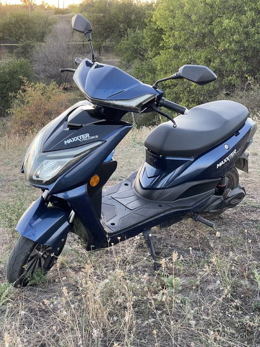 Електроскутер Електромопед Maxxter Falcon 3 40км ЗАПАС ХОДУ