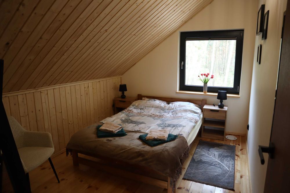 Domek na wynajem Hubertówka w klimatycznym miejscu w Bibiannie