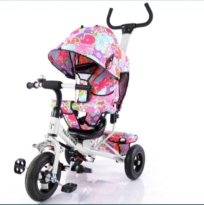 Велосипед дитячий з батьківською ручкою