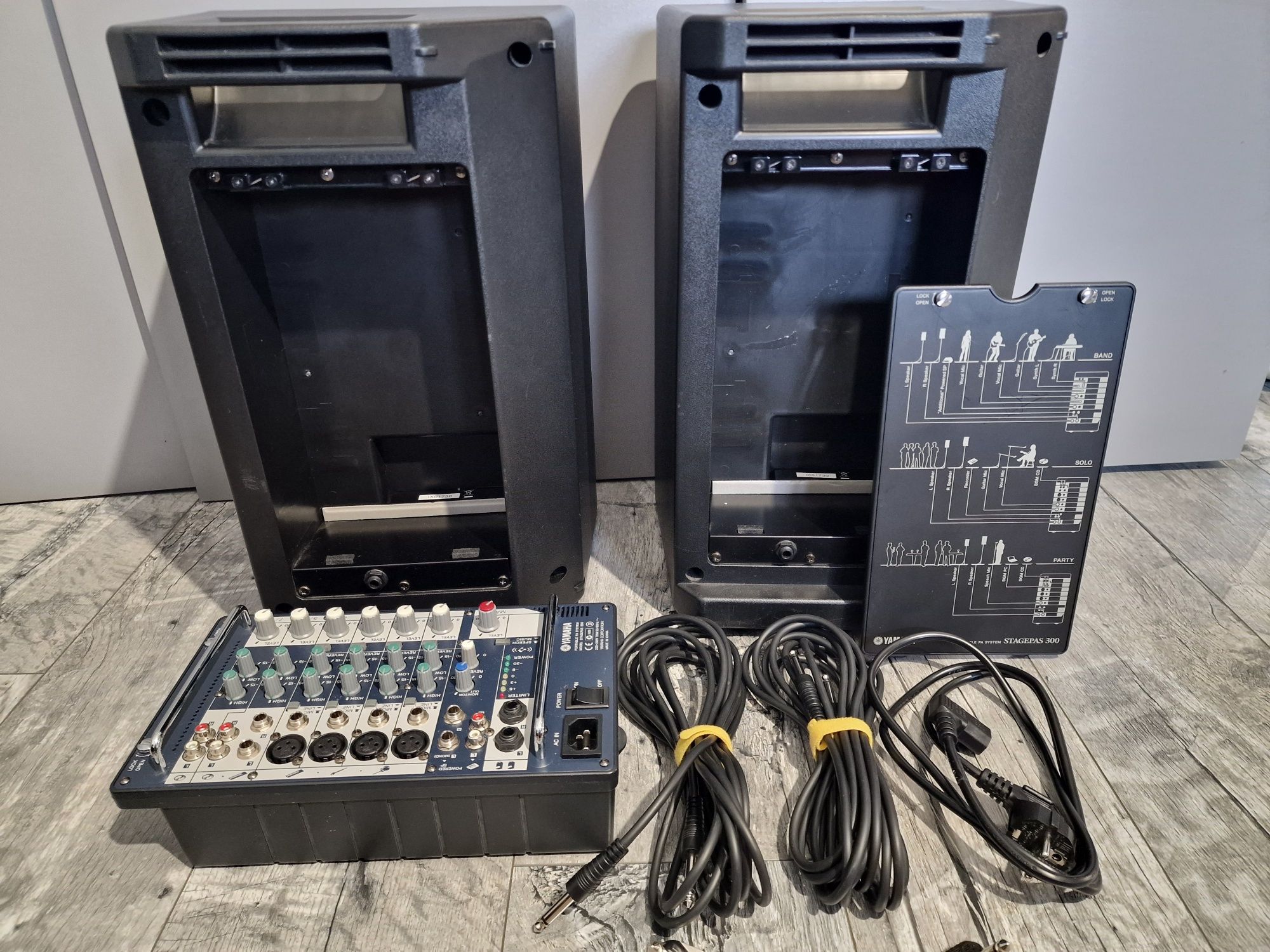 Yamaha Stagepas 300 Kolumny glośniki estradowe przenośne powermixer