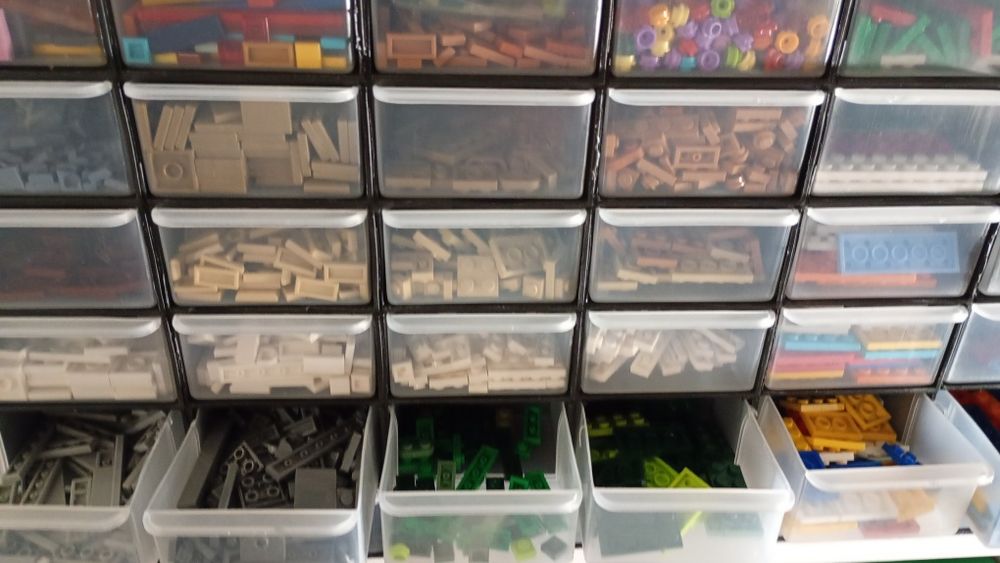 Klocki LEGO mix z szufladkami