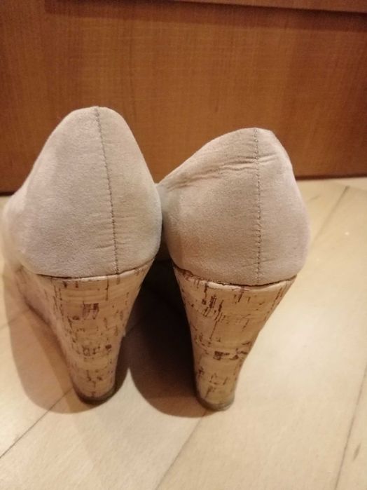 Sandały botki brązowe