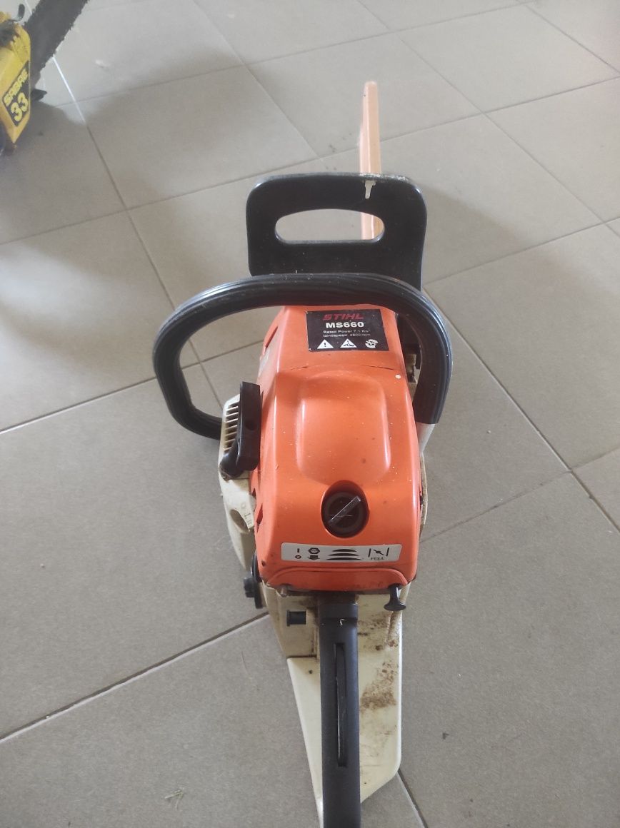 STIHL ms 660 Rated Power 7,1 kw idindspeed 4800rpm