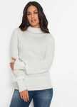 Sweter półgolf biały miękki R 48/50