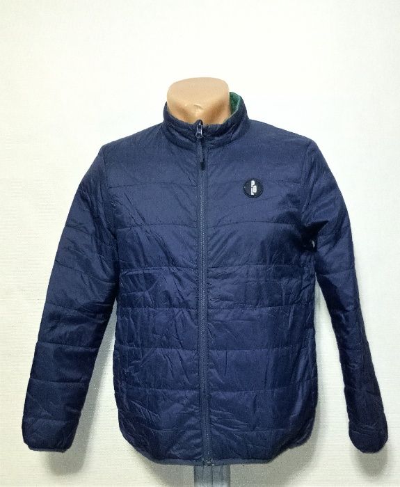 Двухсторонняя куртка Pomp de lux рр. 146/152 синий/зеленый