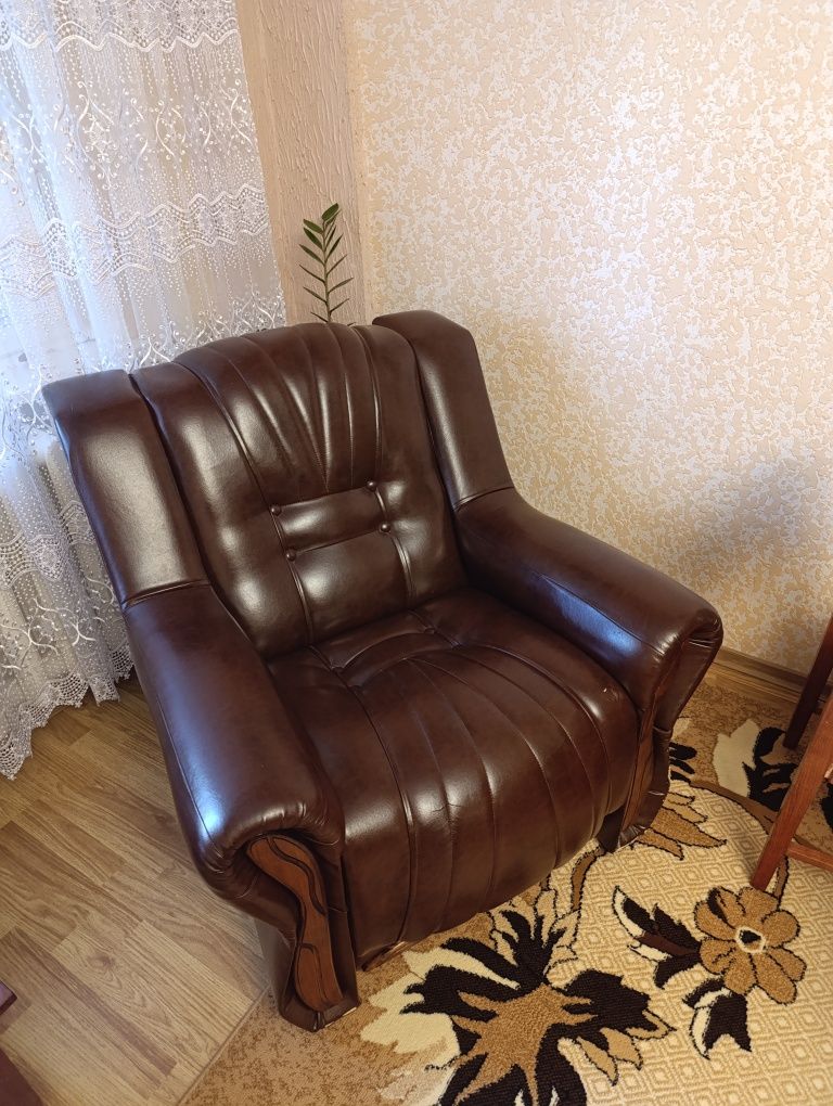 Диван темно коричневий