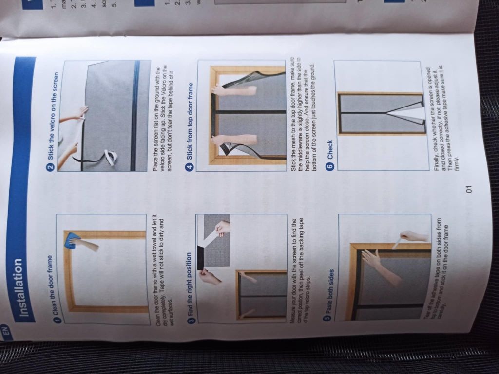Fly Screen siatka przeciw komarom.