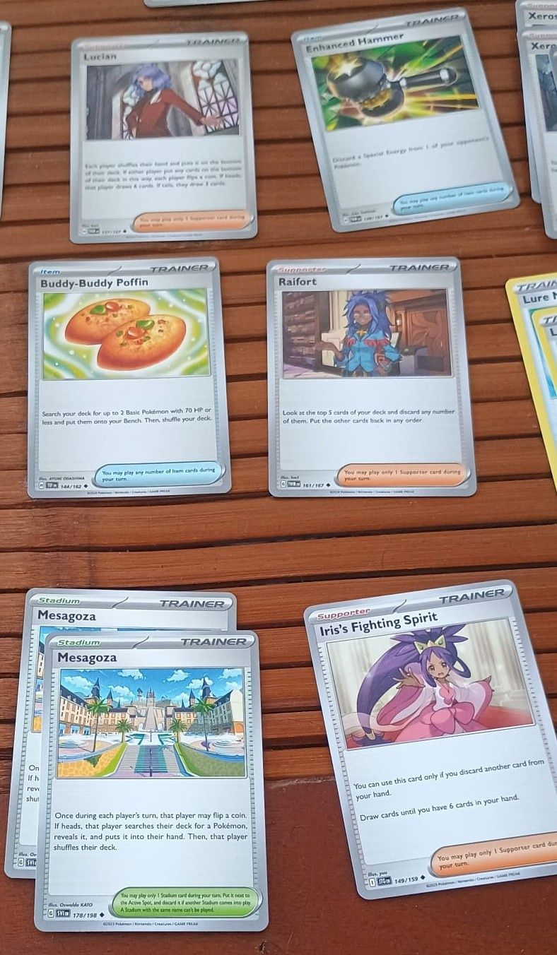 77 Cartas Pokemon - Trainers e Items (ENG)