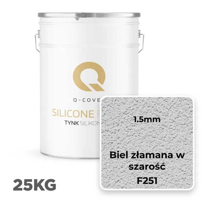 TYNK SILIKONOWY 25kg elewacyjny elewacje WYSYŁKA Q-Cover Polska