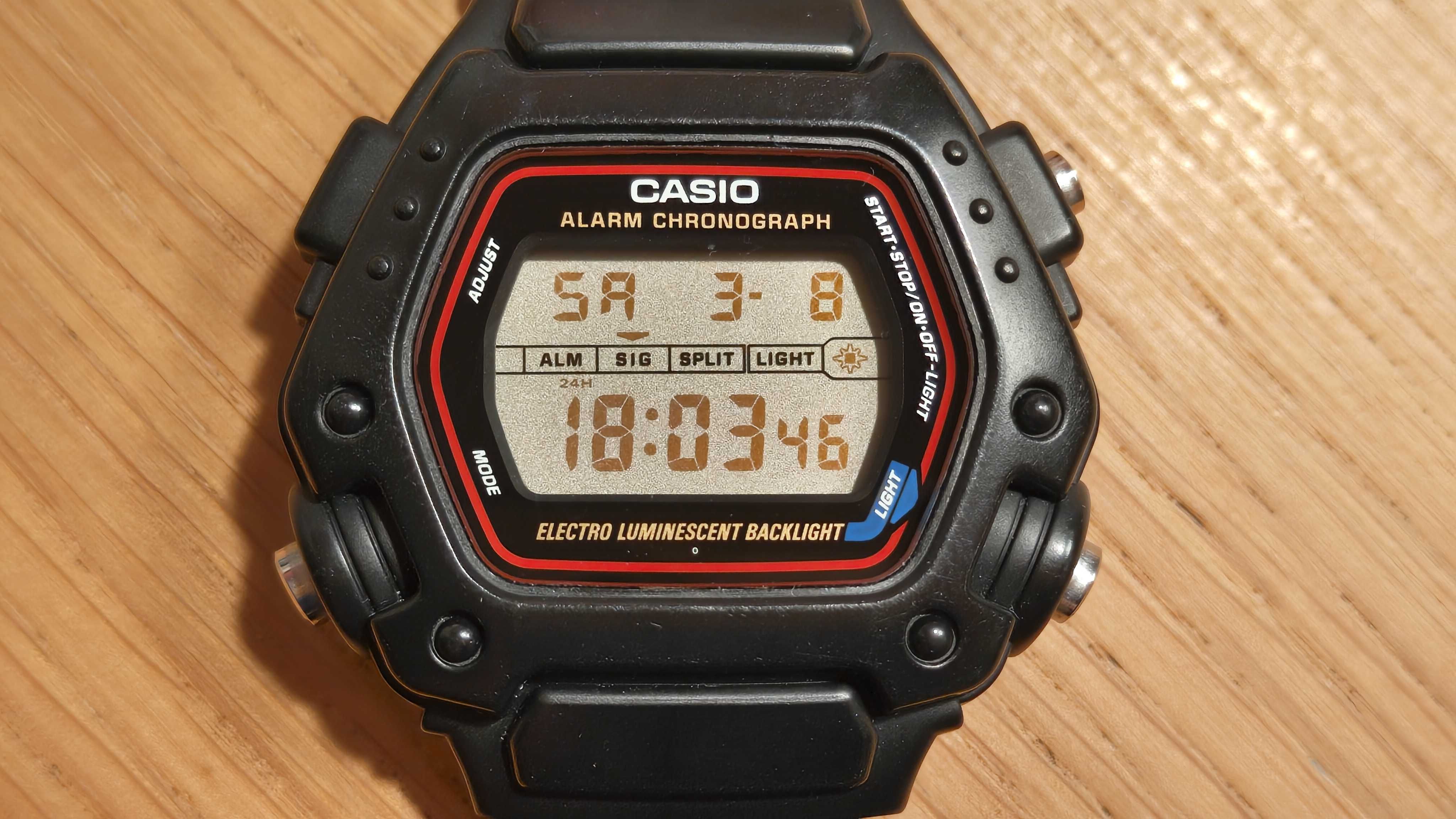 Casio W-740 w obudowie Casio DW-290 oryginał Made in Japan lata 90
