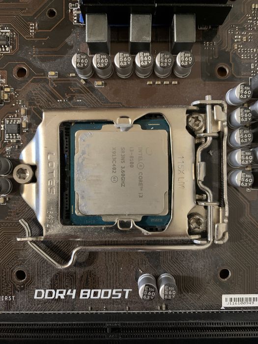 Комплект MSI z370 a pro + i3 8100 + кулер