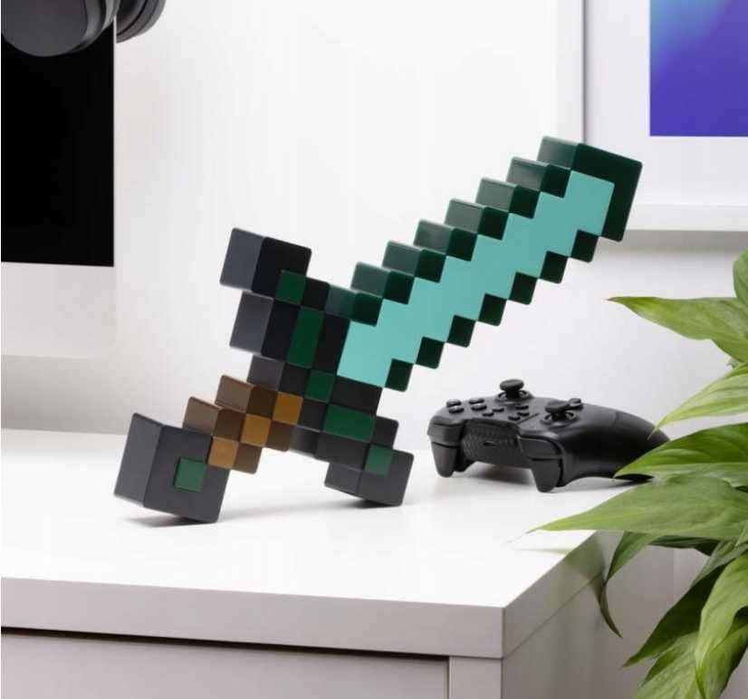 Lampka diamentowy miecz Minecraft 40cm młodzieżowa gamingowa