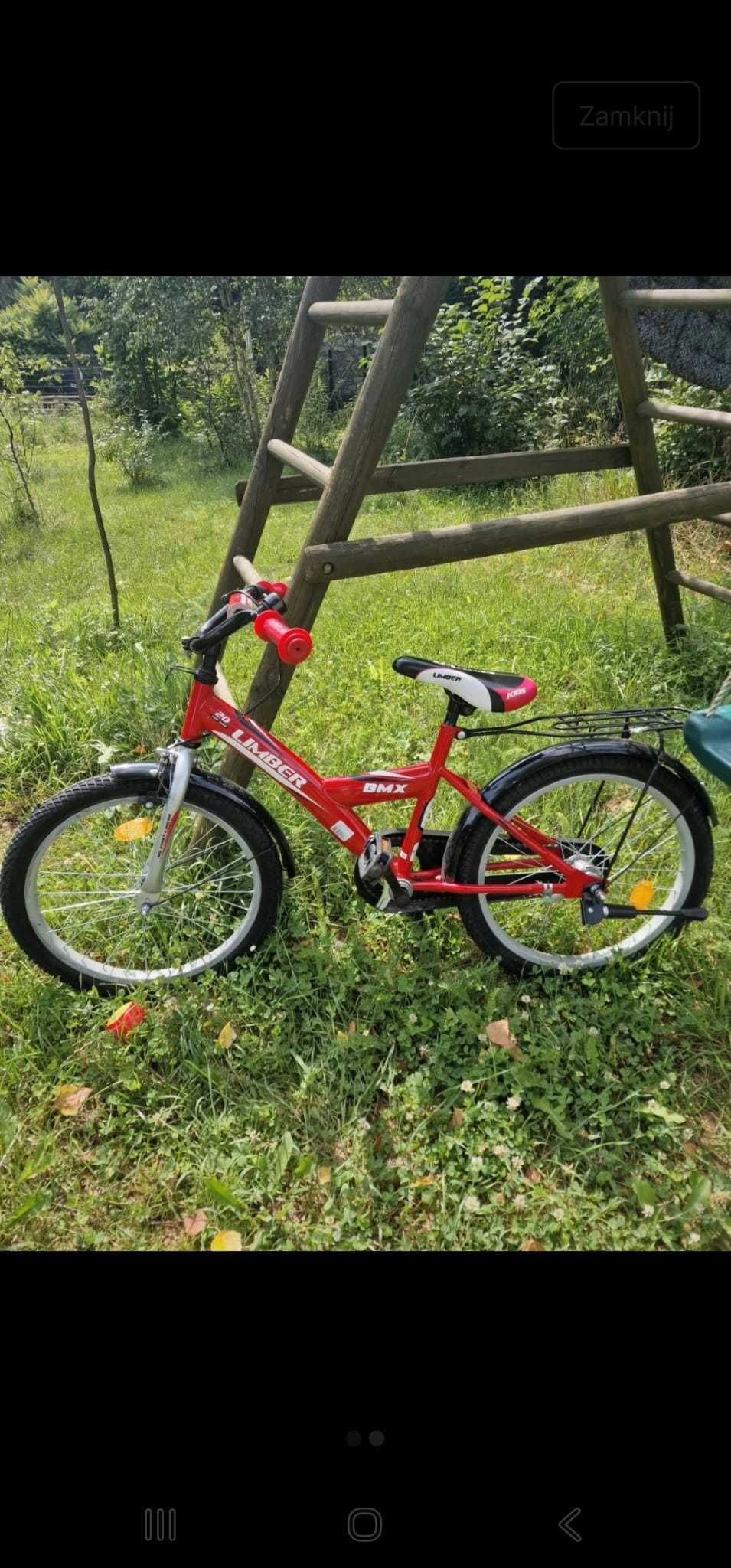 Czerwony rower dziecięcy Lamber BMX 20
