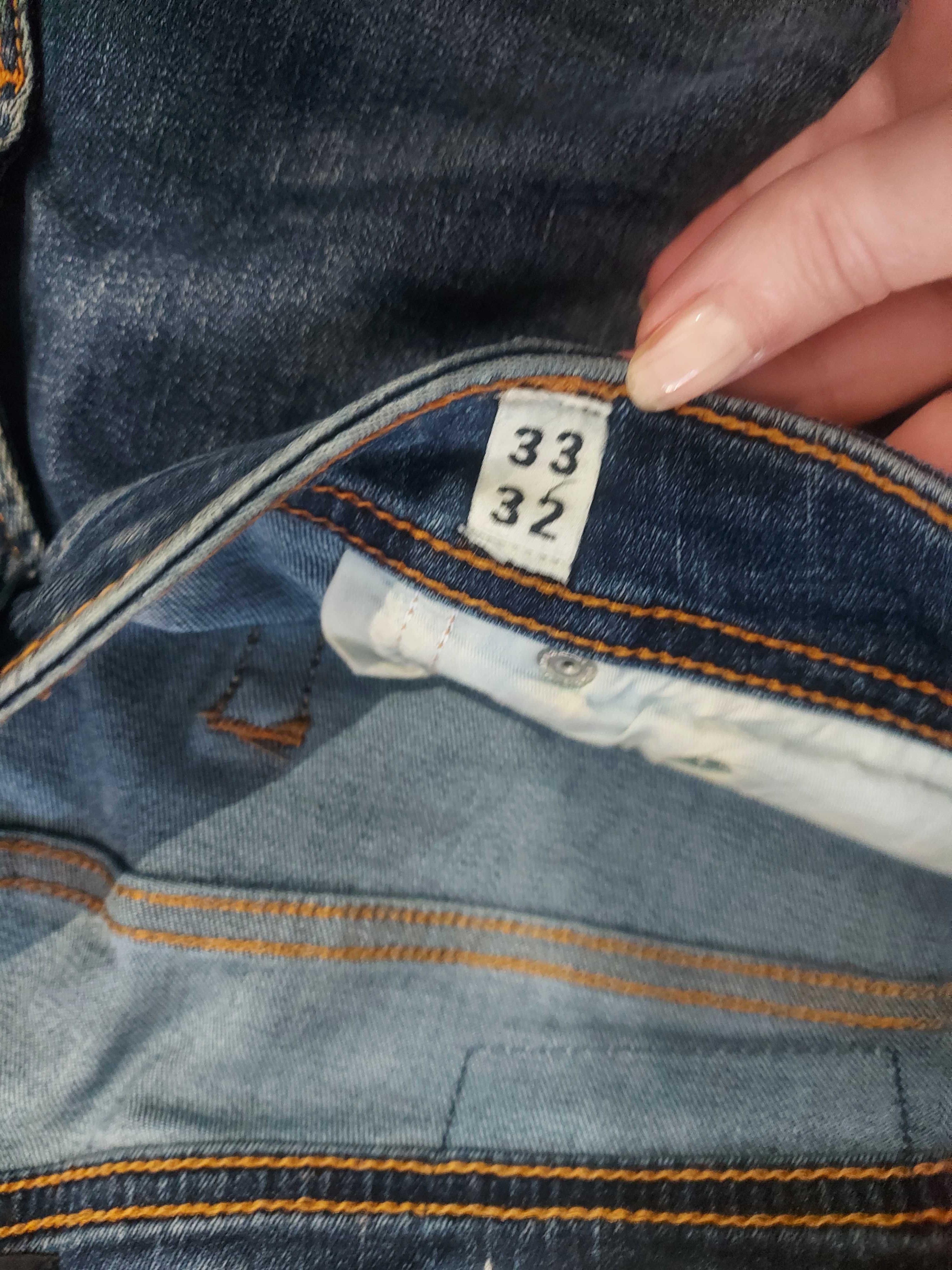 Spodnie jeansowe męskie Jack&Jones skinny fit/ lian roz.33/32