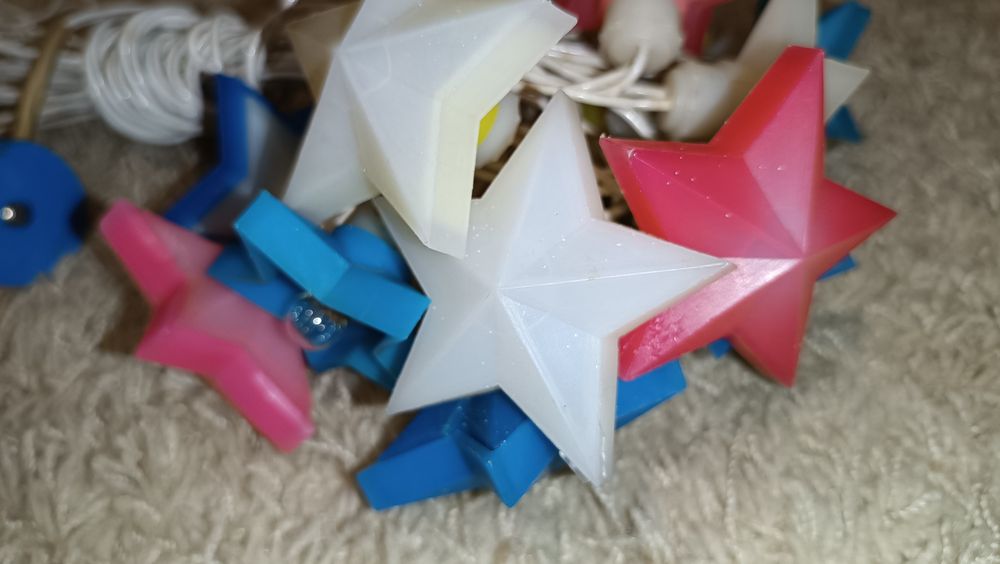 Гірлянда новорічна зірочки часів СССР