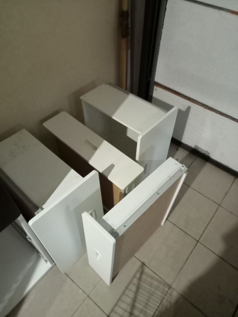 Szafa, biała/powierzchnia tablicowa z szufladami