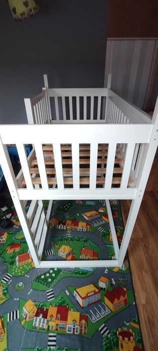 Łóżko piętrowe antresola z litego drewna