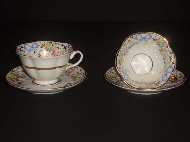 Chávena em porcelana V.A. azul