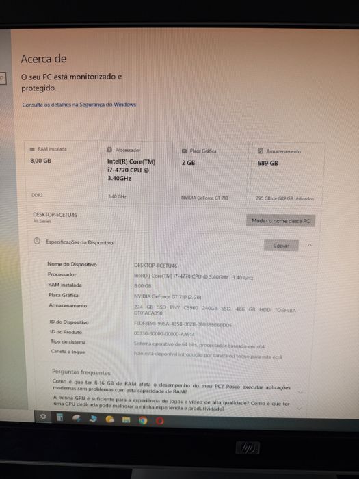 Computador I7 + componentes