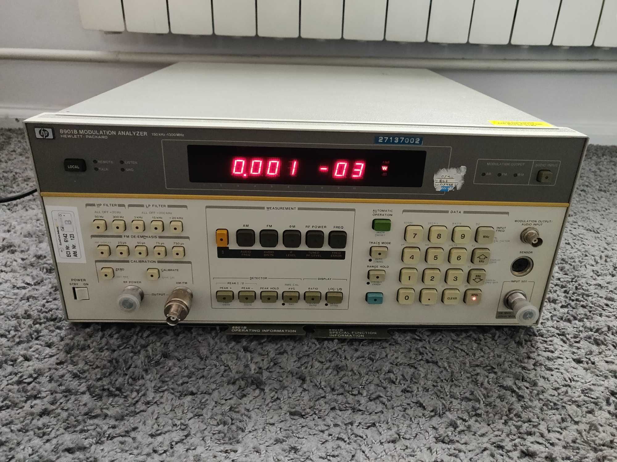 HP / Agilent 8901B Modulation Analyzer 11722A