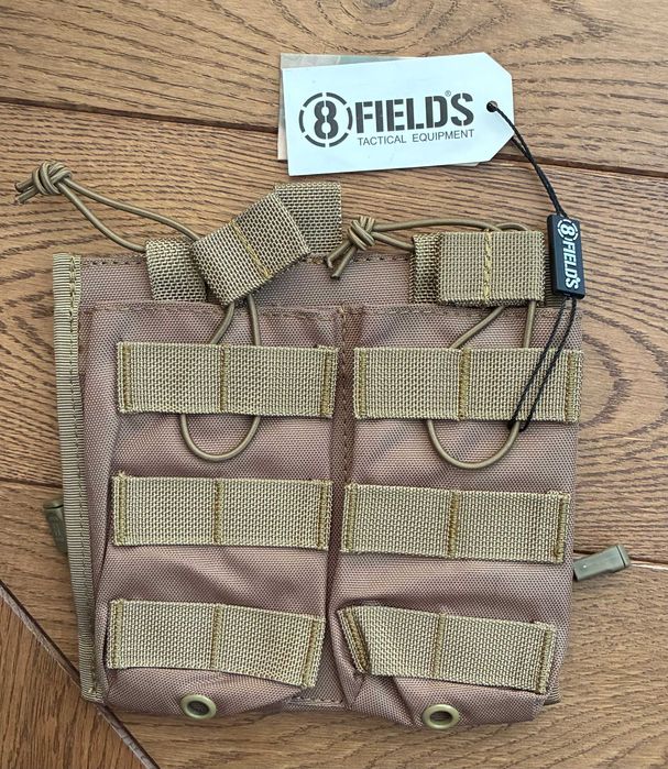 Podwójna ładownica na magazynki M4 coyot brown