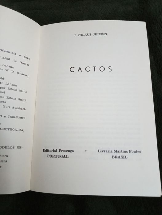 Cactos	NILAUS JENSEN. (J.) 	Cultura e Tempos Livres - 1977