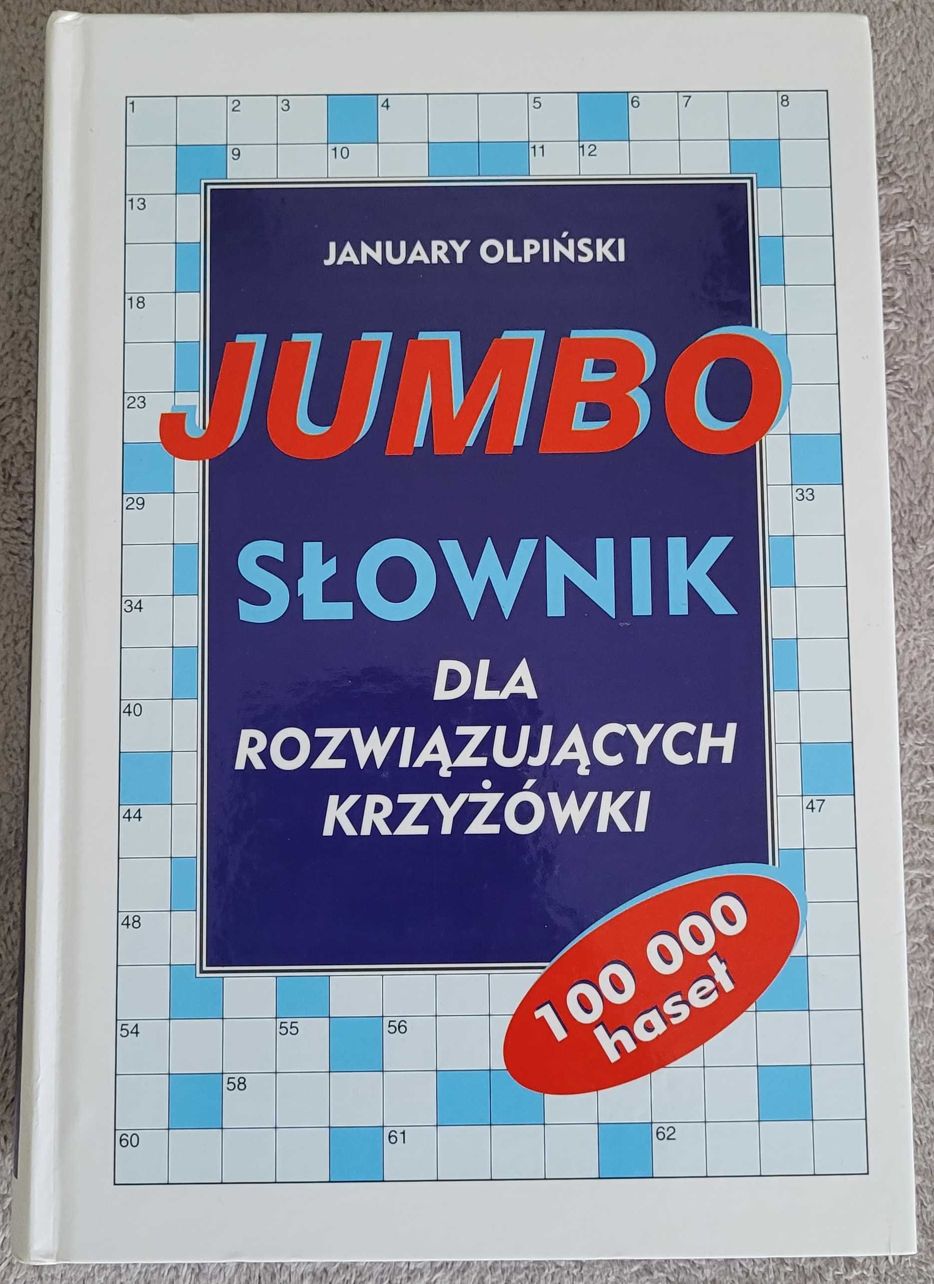 Książka Jumbo Słownik dla rozwiązujących krzyżówki, January Olpiński