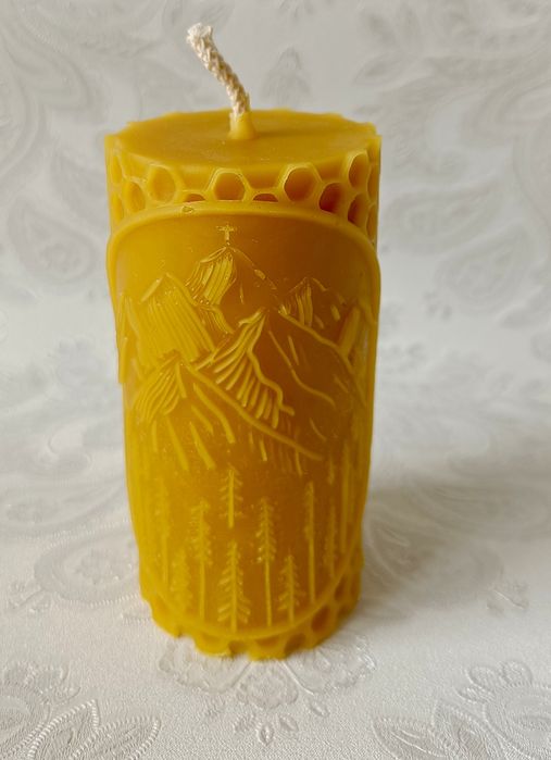 Świeca wosk pszczeli Eco bio góry Tatry prezent upominek