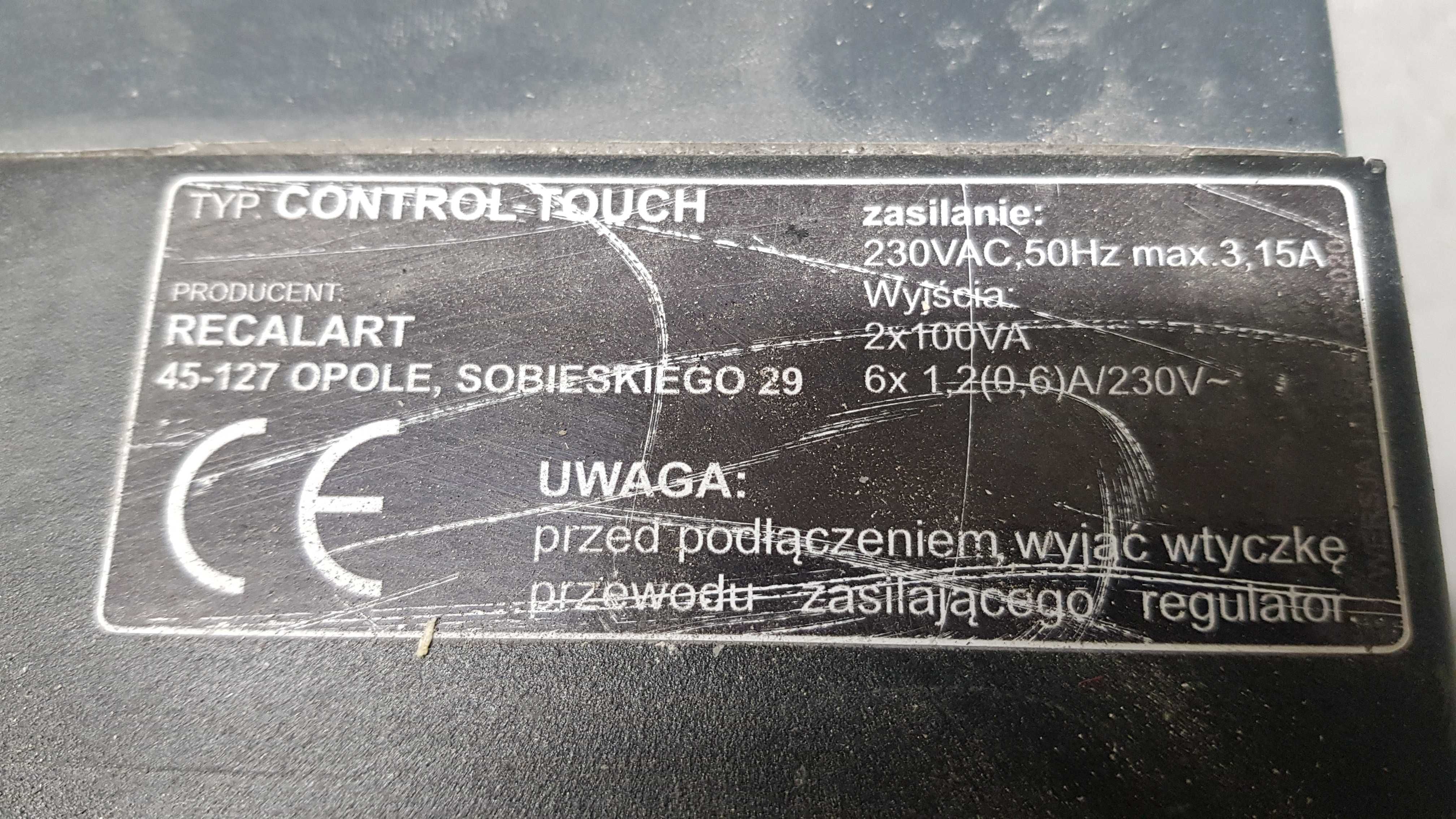 Sterownik Pieca RECALART ELECTRONIC Control Touch na Ekogroszek