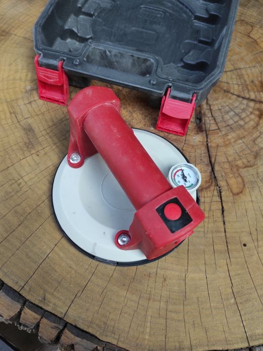 Вакуумна присоска для плитки акумуляторна Біла (150мм до 100кг)