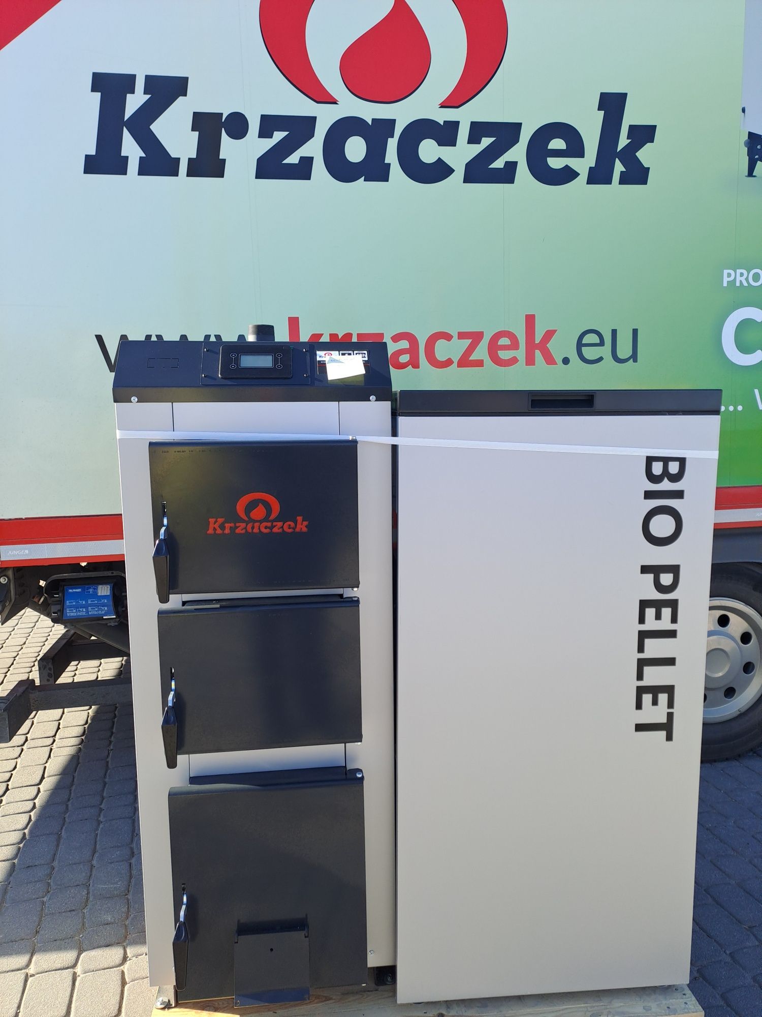 Piec Kocioł KRZACZEK SKP BIO 16 kw pellet, 5 KLASA automatyczny