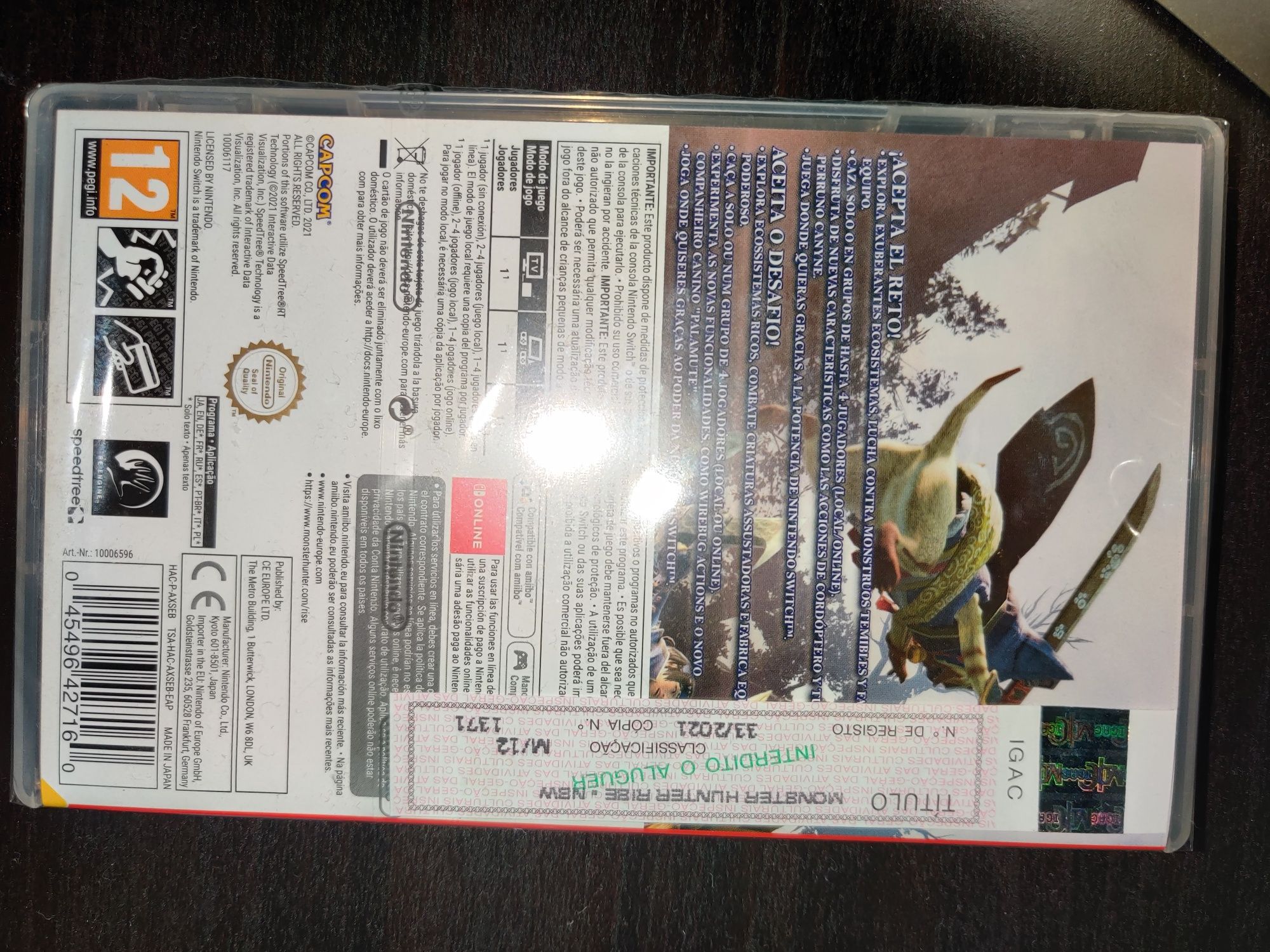 Monster Hunter Rise (Nintendo Switch) c/ selo IGAC (novo/selado)