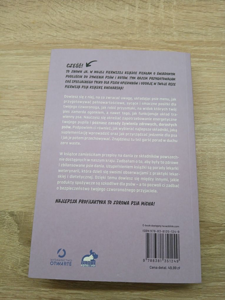 Ksiazka o zbilansowanej diecie dla psa