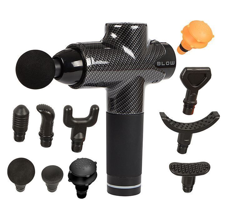 Masażer pistolet do masażu mięśni 30 prędkości +10 głowic BLOW 44-341#