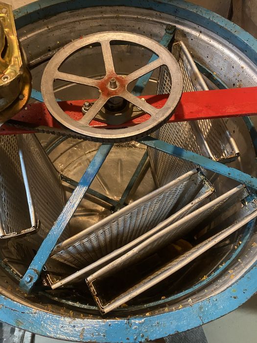 Медогонка 4 рамки, поворотна алюмінієва