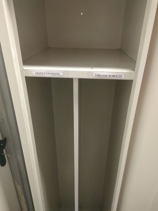 Szafka pracownicza BHP szpind podwójna jak nowa gastronomia