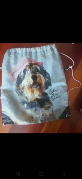 Tornister-piórnik-worek z pieskiem