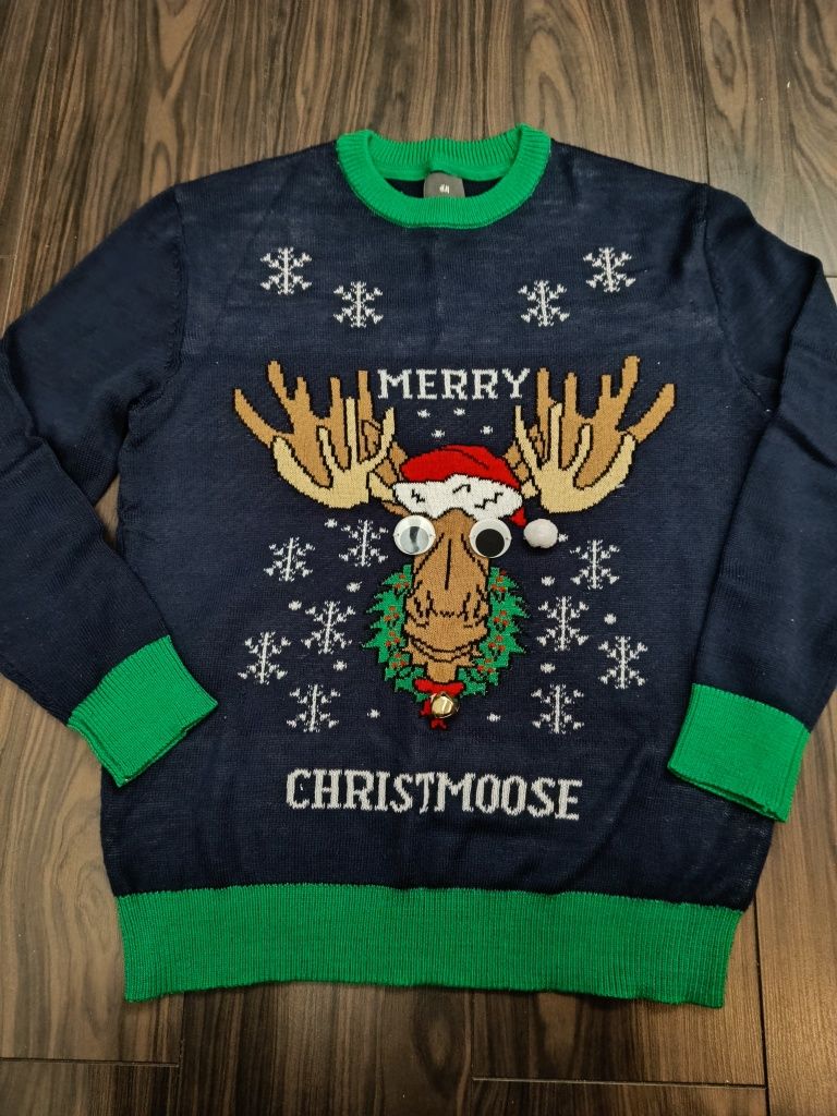 Sweterek świąteczny H&M XL