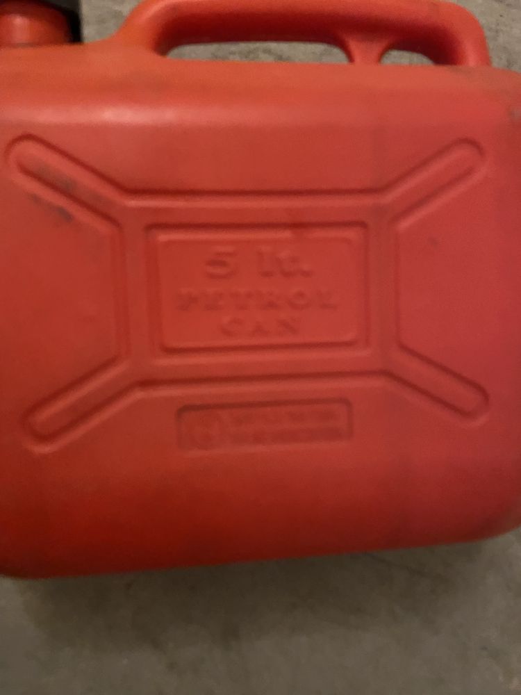 Bilha de 5 litros para transportar combustivel